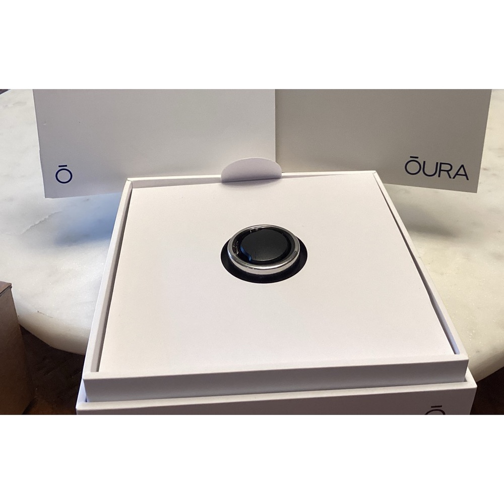 Oura Gen3 Horizon Silver Ring, Size 9